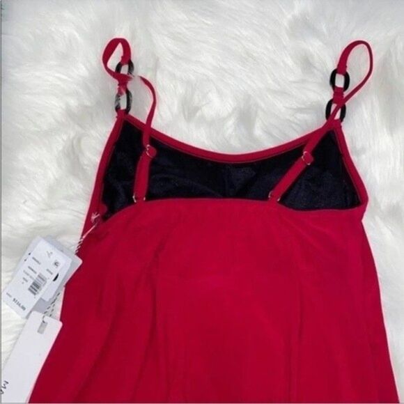 MagicSuit Womens Sz 8 Red Solid Kate Tankini Top - Picture 5 of 8